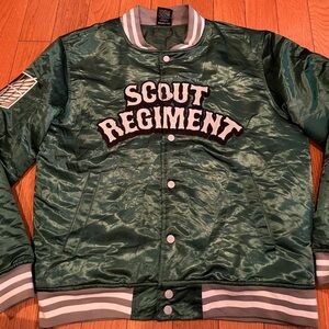 Attack on Titan Scout Regiment Green Bomber Jacket